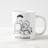 Niet erg computervaardig grote koffiekop (Rechts)