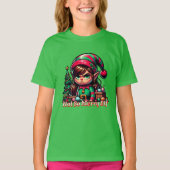 Niet erg vrolijke kerst elf t-shirt (Voorkant)