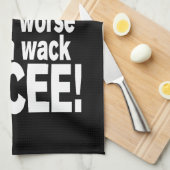 Niet erger dan een wack EMCEE! Theedoek (Quarter Fold)