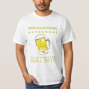 Niet-essentiële personeelsbeer Drink de Reeksen va T-shirt