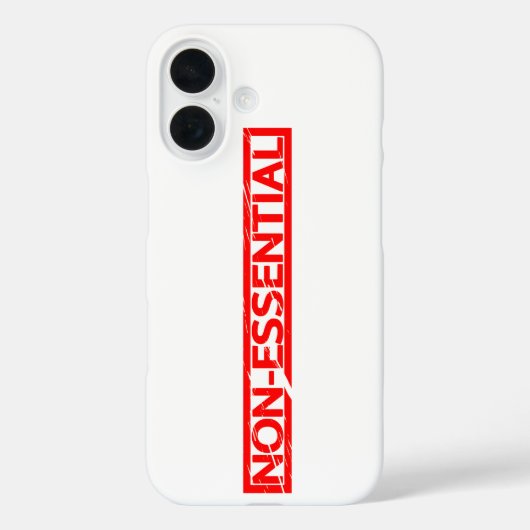 Niet-essentiële stempel Case-Mate iPhone case (Achterkant)