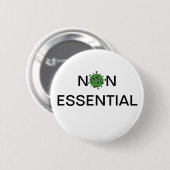 Niet-essentiële werknemer ronde button 5,7 cm (Voorkant /achterkant)