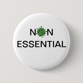 Niet-essentiële werknemer ronde button 5,7 cm