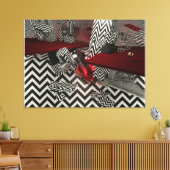 Niet-Euclidische verschuiving №1 Canvas Afdruk (Insitu (Woonkamer))
