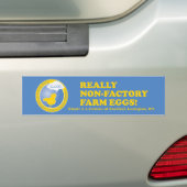 NIET-FACTORY BOERDERIJ EGG BUMPERSTICKER (Op auto)