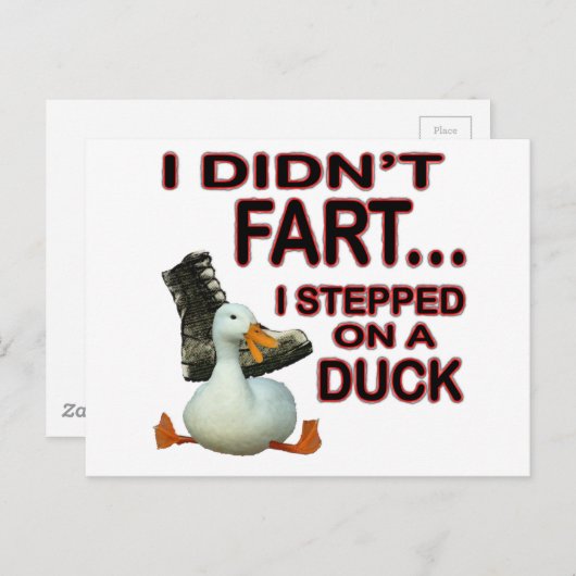 niet Fart Briefkaart (Voorkant / Achterkant)