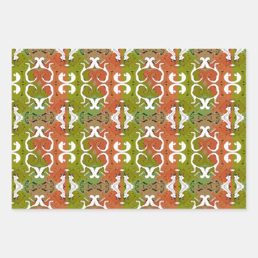 Niet-feestelijke unieke design inpakpapier vel (Voorkant 2)