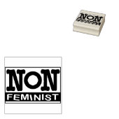 Niet-feministische logo-stempel rubberstempel (Gestempeld)