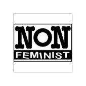 Niet-feministische logo-stempel rubberstempel (Afrduk)