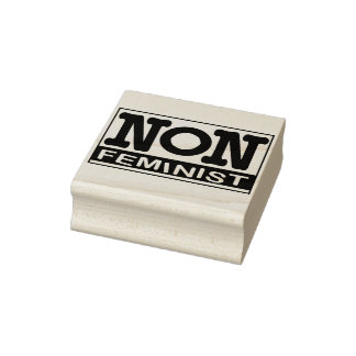 Niet-feministische logo-stempel rubberstempel