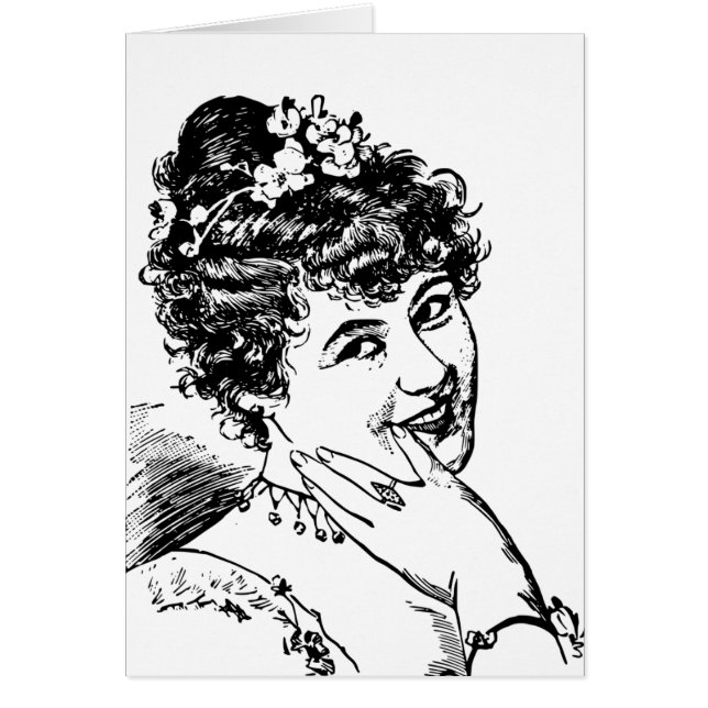 Niet-flirterende vrouw die sarcastisch flirt (Voorkant)