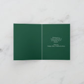 Niet Foto Elegante Groene Kerstbomen Feestdagen Kaart (Binnen)