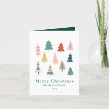 Niet Foto Elegante Groene Kerstbomen