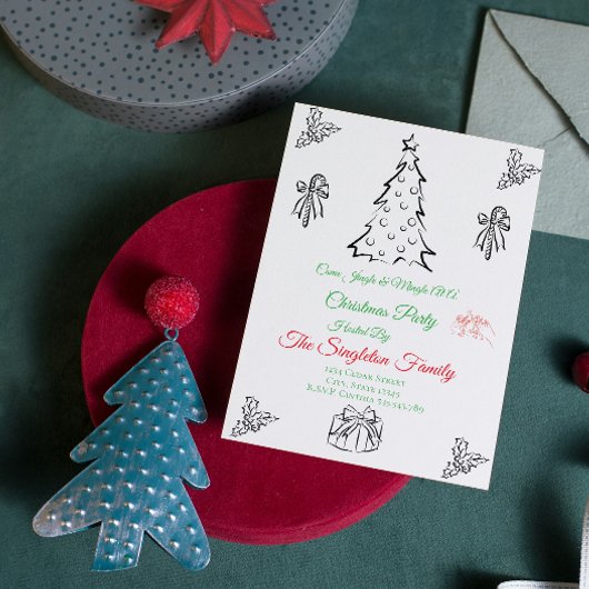 Niet-foto grillige kerst