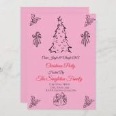 Niet-foto grillige kerst kaart (Voorkant / Achterkant)