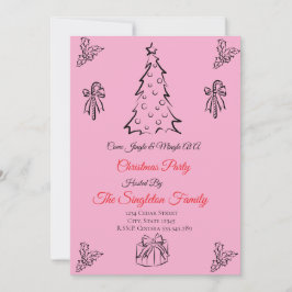 Niet-foto grillige kerst kaart