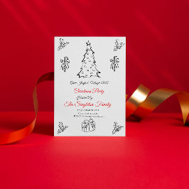 Niet-foto grillige kerst kaart