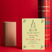 Niet-foto grillige kerst kaart