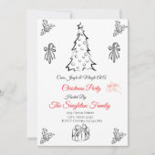 Niet-foto grillige kerst kaart (Voorkant)