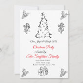 Niet-foto grillige kerst kaart (Voorkant)