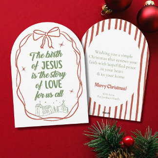 Niet-foto kerstkaart met religieuze fantasie