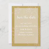 Niet Foto Simple Savannah Green Wild Flower Save The Date (Voorkant)