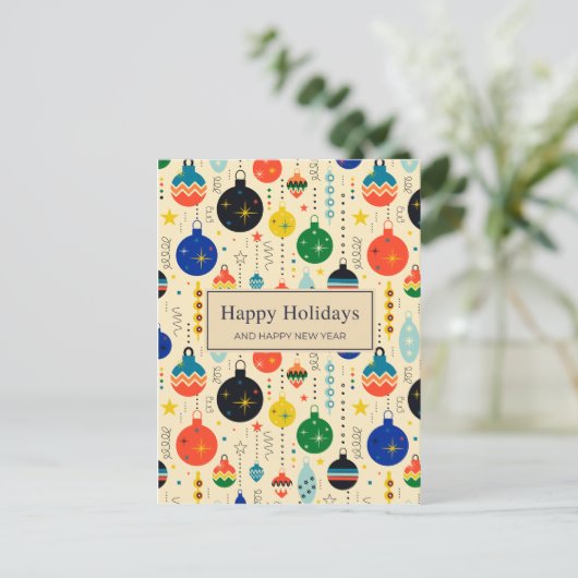 Niet-foto vakantie Ornamenten Briefkaart (Staand voorkant)