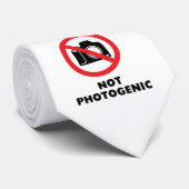 Niet fotogenisch - Geen foto's ondertekenen Stropdas (Opgerold)