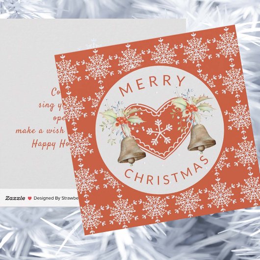 Niet-fotografie Snowflakes voor kerst Feestdagenkaart