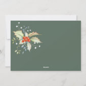 Niet-fotoretro moderne feesttypografie Kerstmis Feestdagenkaart (Achterkant)