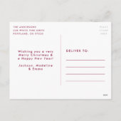 Niet-foto's met Merry en Bright kerstlampjes Feestdagenkaart (Achterkant)