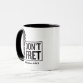 Niet fret (Filippijnen 4:6-7) gitaar Mok (Voorkant links)