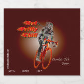 Niet Frilly Chili, naam en stijl Bier Etiket (Enkel label)