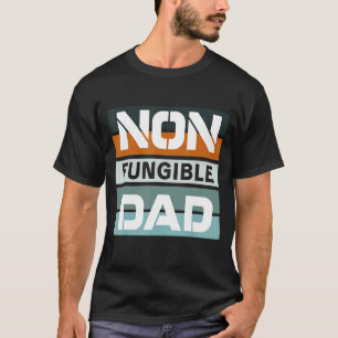 Niet Fungibele Dad Vaderdag Blockchain Cryptocur T-shirt