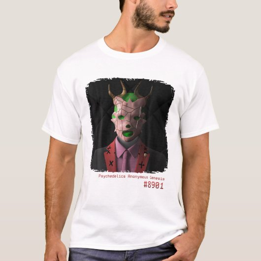 Niet-fungibele symbolische Psychedelics anonieme G T-shirt (Voorkant)