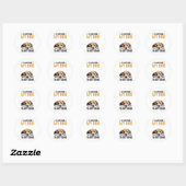 Niet gaan Beagle Ronde Sticker (Vel)