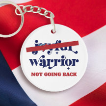 Niet gaan terug Warrior Type USA Vlag Hart Wit