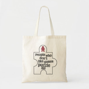 Niet-gaming mensen puzzel me meeple fun tote bag