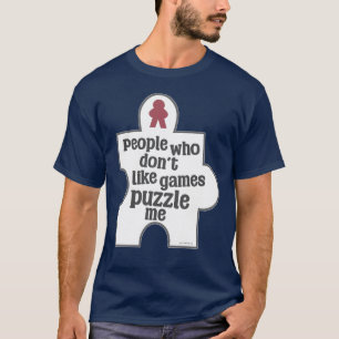 Niet-gaming mensen puzzel me meeple t-shirt