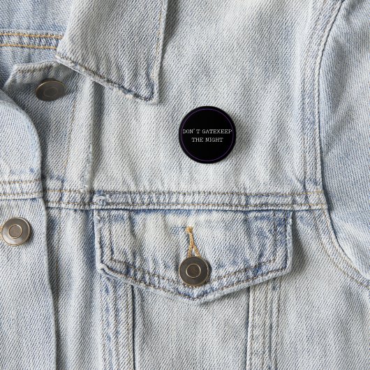 Niet gatekeep ronde button 3,2 cm (In situ)
