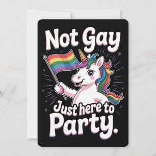 Niet gay hier alleen om LGBTQ Gay Pride Ally te fe Kaart