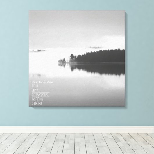 Niet-geadultereerd Suave #1 (24x24) Canvas Afdruk (Insitu (Houten vloer))