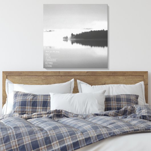 Niet-geadultereerd Suave #1 (24x24) Canvas Afdruk (Insitu (Slaapkamer))