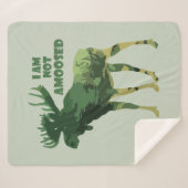 Niet-geamuseerd Camouflage Moose Animal Wildlife Sherpa Deken (Voorkant (horizontaal))