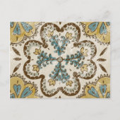 Niet-gebluste batik Square II Briefkaart (Voorkant)