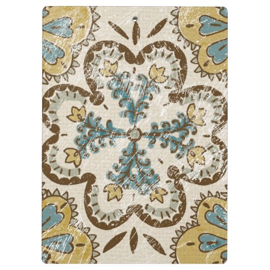 Niet-gebluste batik Square II Klembord (Achterkant)