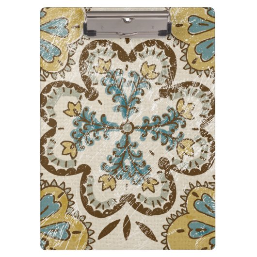 Niet-gebluste batik Square II Klembord (Voorkant)