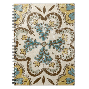 Niet-gebluste batik Square II Notitieboek