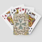 Niet-gebluste batik Square II Pokerkaarten (Achterkant)