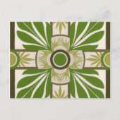 Niet-gebluste palmmotif I Briefkaart (Voorkant)